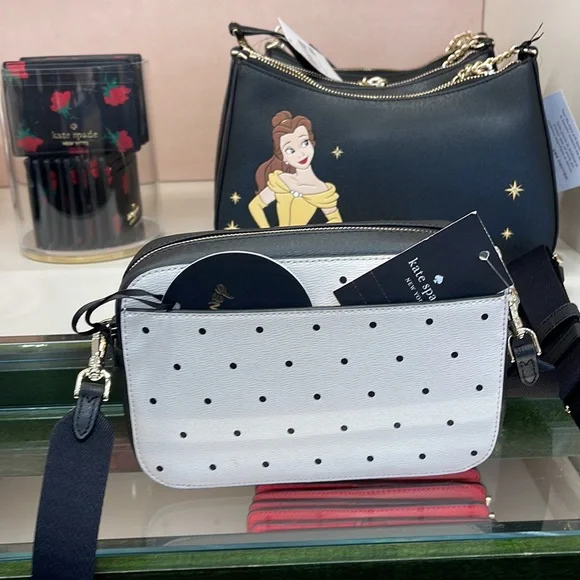 Disney X Kate Spade Beauty Mini Camera Crossbody Bag Cream Multi
 NWT - Picture 6 of 16